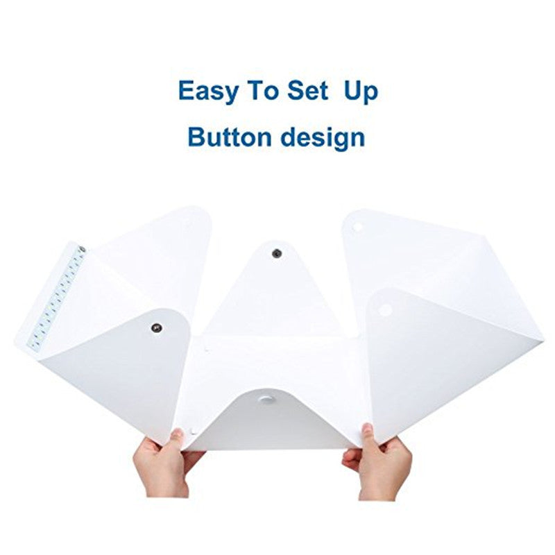 Button studio, soft box, LED shooting table, mini camera box, small studio, light box