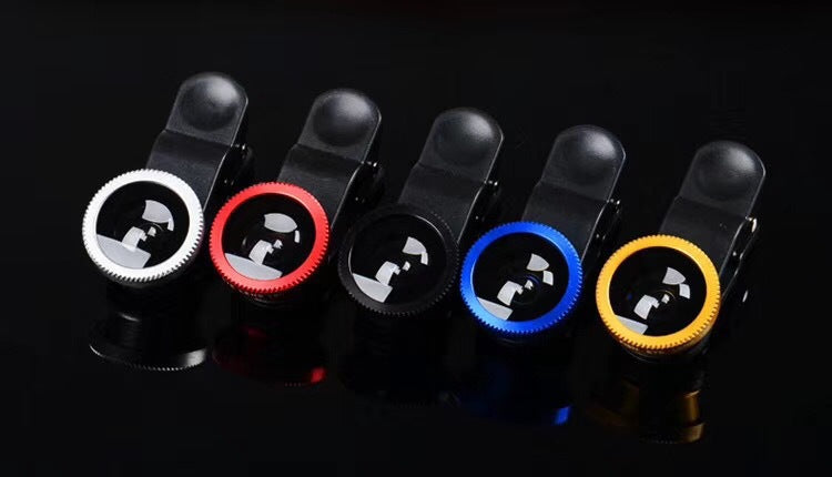 Mobile phone fisheye lens three-in-one mobile phone lens magnifying glass fisheye wide-angle macro Selfie