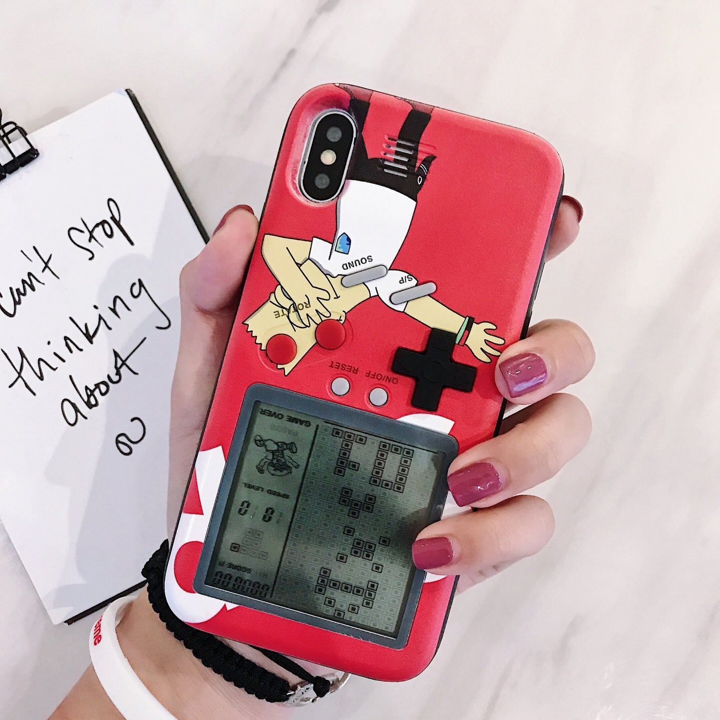 Suitable for iPhone13promax game mobile phone case Tetris Apple 12 nostalgic decompression mobile phone case X