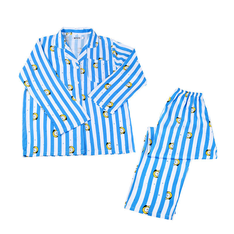 Pajamas Cute Homewear Casual Wear Two-piece Suit Men and Women