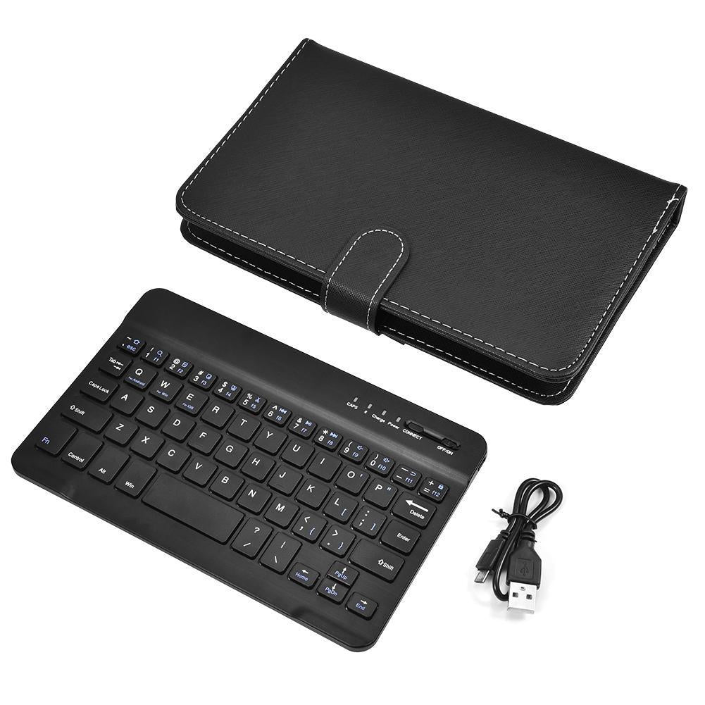 Mobile phone bluetooth keyboard leather case suitable for Android Apple mobile phone protective case external keyboard leather case split leather case