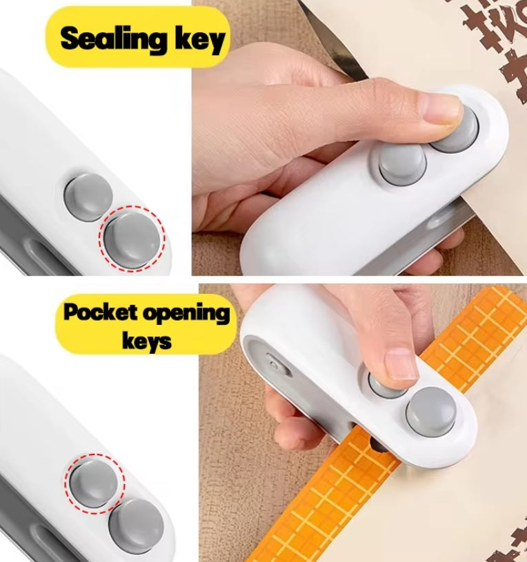 Snack sealing machine small household sealer mini sealing machine hand pressure laminator plastic bag sealing artifact