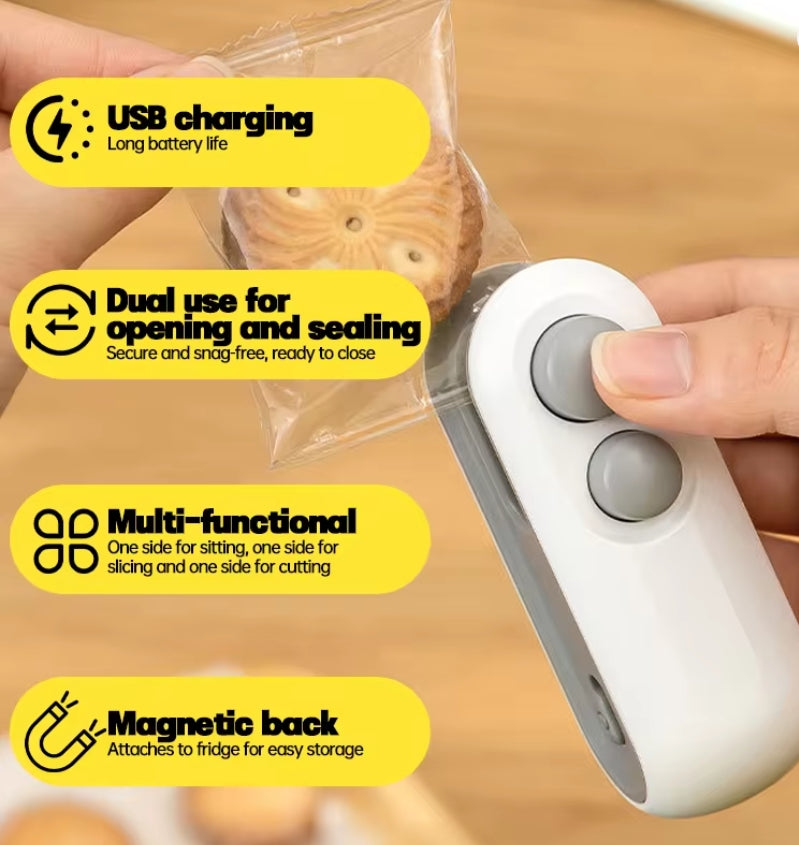 Snack sealing machine small household sealer mini sealing machine hand pressure laminator plastic bag sealing artifact