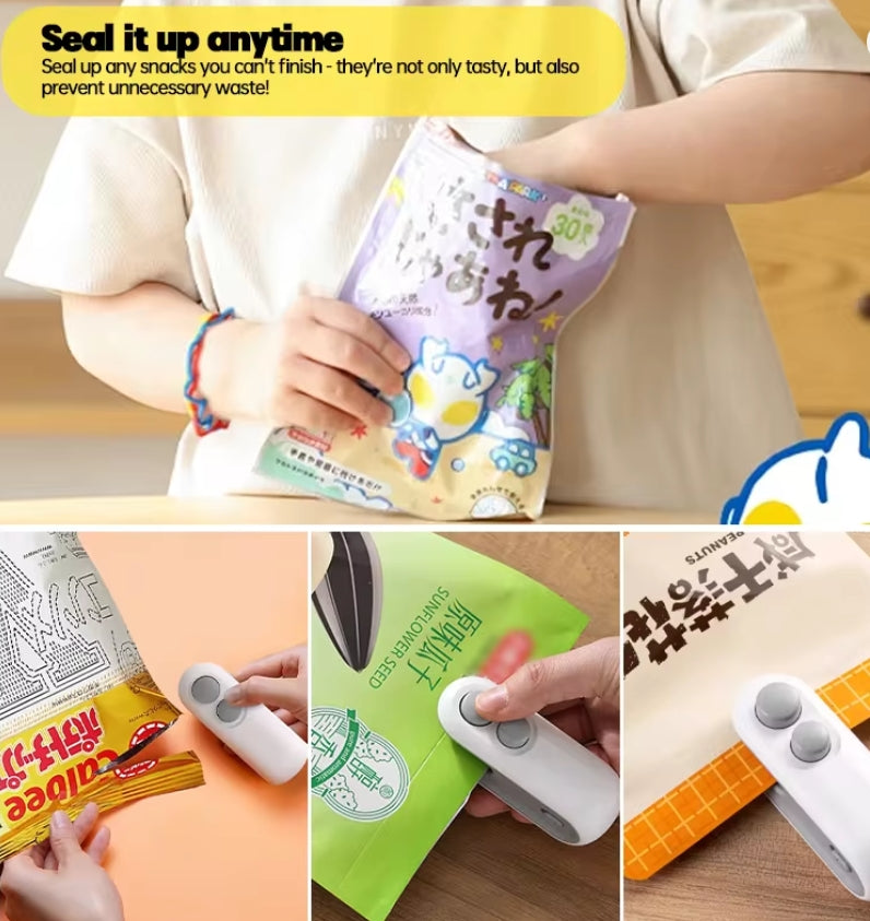 Snack sealing machine small household sealer mini sealing machine hand pressure laminator plastic bag sealing artifact