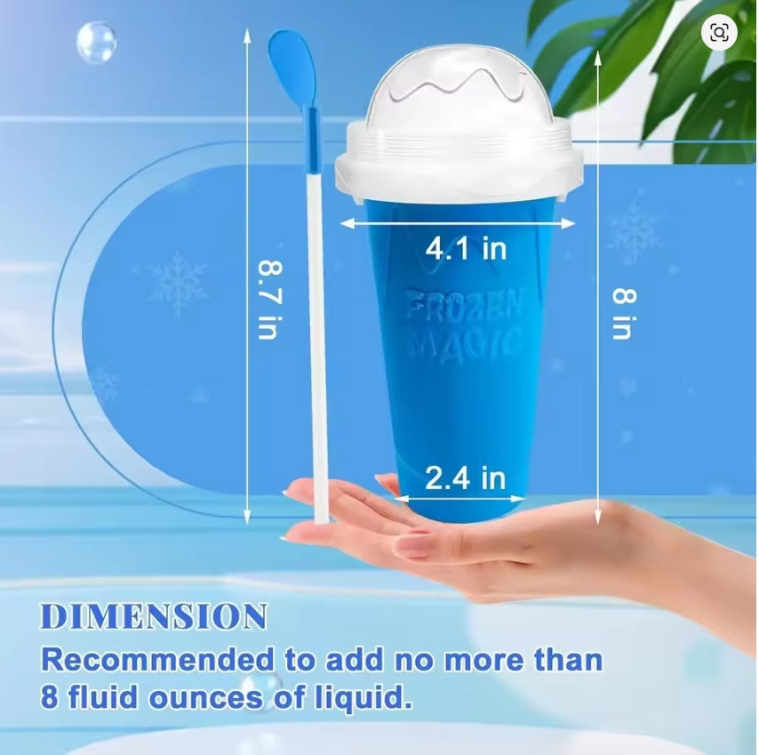 Slushy Maker Cup DIY Smoothie Cup Pinch Cup TIK TOK Frozen Magic Squeeze Cup Cross-border Hot Sale