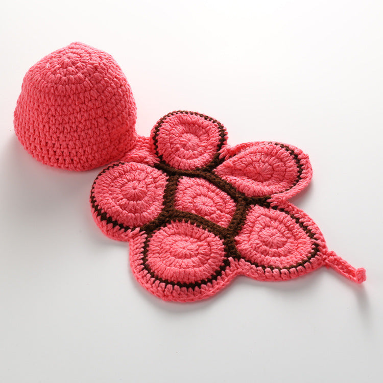 Explosion models hand-woven hundred days baby photography suits hooks wild newborn photography props small turtle modeling