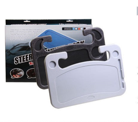 Car multi-purpose steering wheel card table car computer bracket seat back bracket car office small table shelf rack