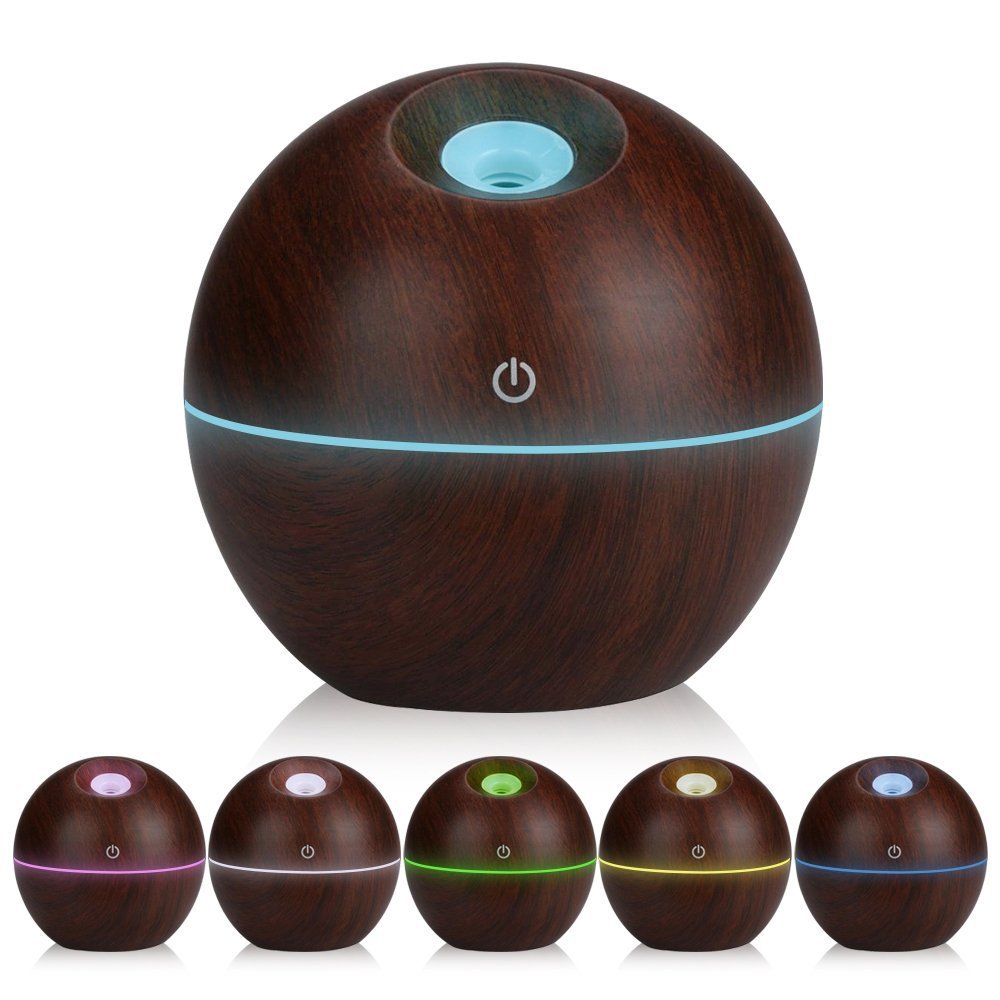 2019 foreign trade wood grain humidifier USB mini home bedroom prepaid baby mute moisturizing air purifier
