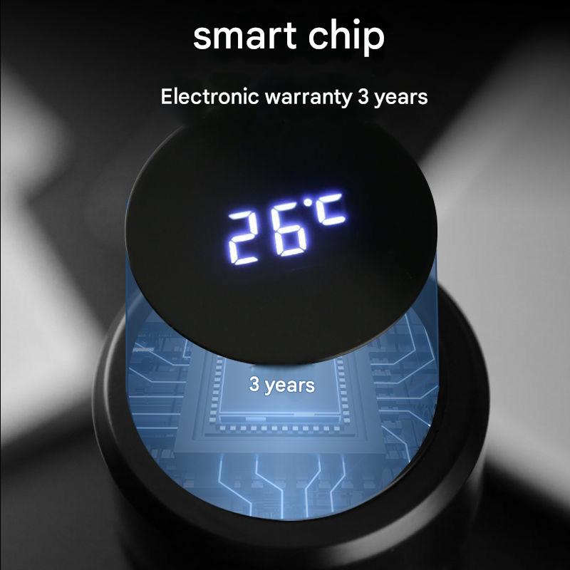 Smart temperature display 304 stainless steel gift custom insulation cup simple portable business tea brewing event gift water cup