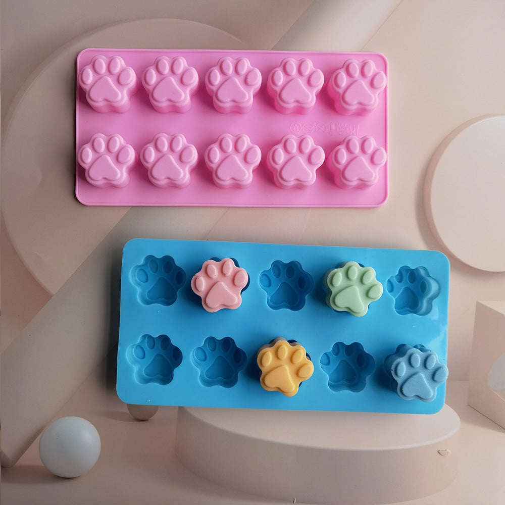 Silicone 10 Cat Claws 174 Chocolate Baking Pastry Biscuit Muffin Cake Mold Dessert Kitchen Tools