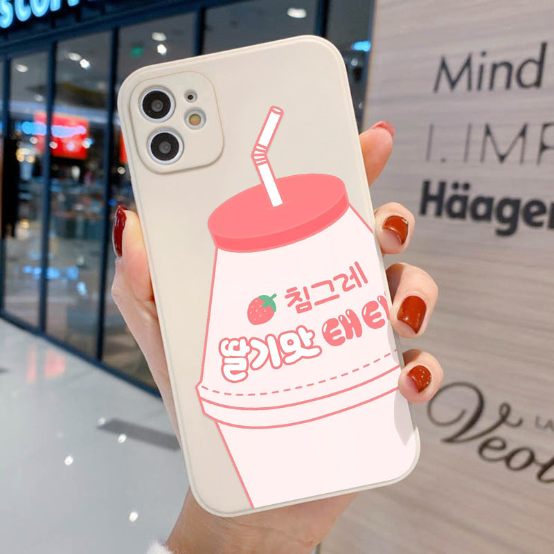 Cartoon cute Phone13pro max mobile phone case Apple 12 Pro all-inclusive 11 soft xr/8p suitable for couples