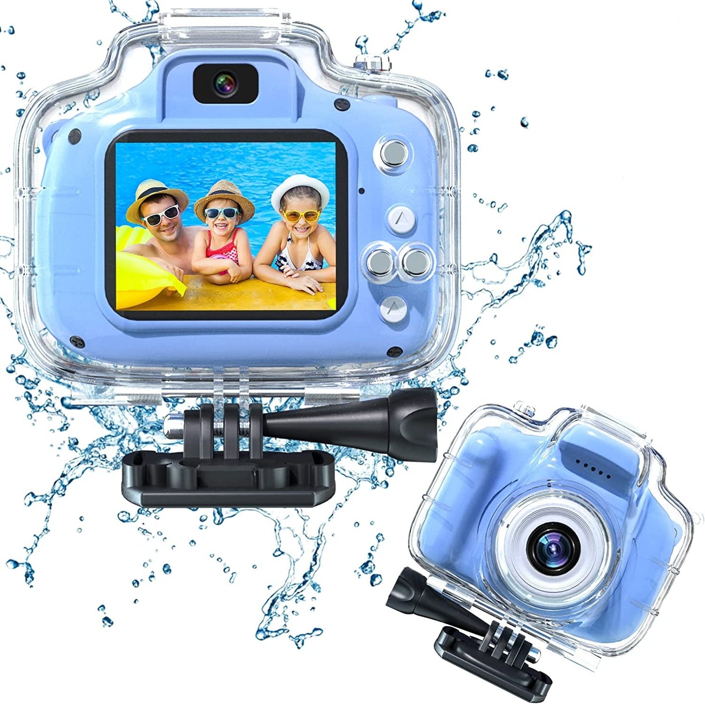 Amazon's popular sports waterproof stand for children mini camera children's high-definition digital camera toy can take pictures