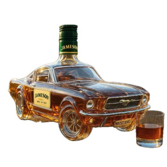 Empty whiskey vodka bottle water car whiskey bottle car red wine special-shaped sealed wine bottle