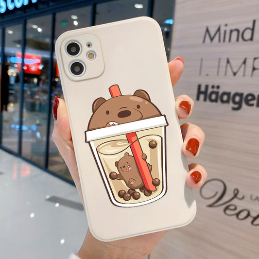 Cartoon cute Phone13pro max mobile phone case Apple 12 Pro all-inclusive 11 soft xr/8p suitable for couples