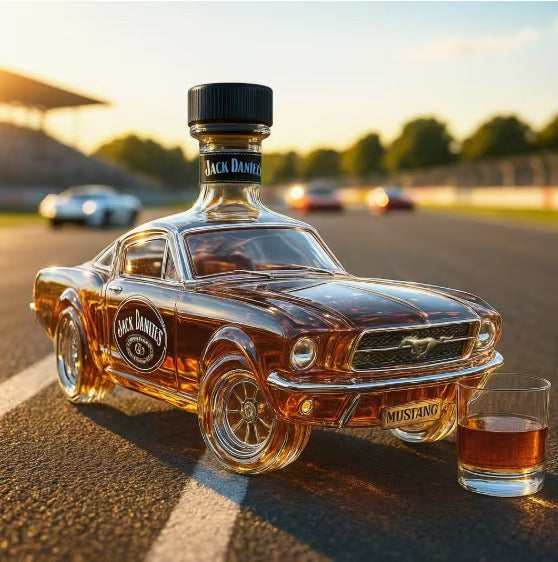Empty whiskey vodka bottle water car whiskey bottle car red wine special-shaped sealed wine bottle
