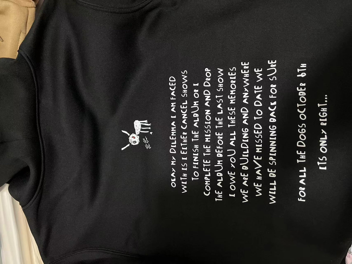 2024 New Rapper Drake for All The Dogs Letter Hoodie Men's Hi