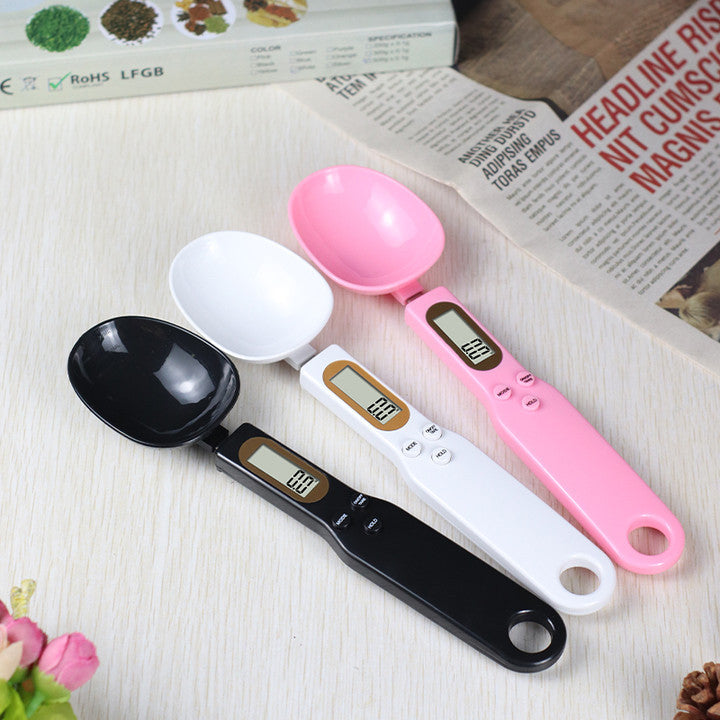 Home kitchen electronic scale mini spoon scale baking food spoon electronic measuring spoon weighing gram weight scale weighing spoon