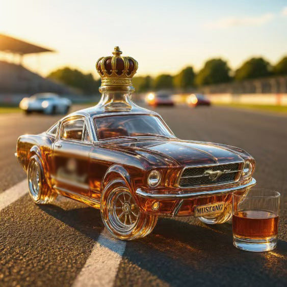 Empty whiskey vodka bottle water car whiskey bottle car red wine special-shaped sealed wine bottle