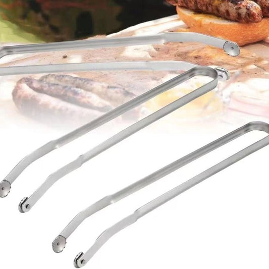 Amazon's hot-selling stainless steel barbecue clip barbecue clip multi-functional extended anti-scalding barbecue tool bread food clip
