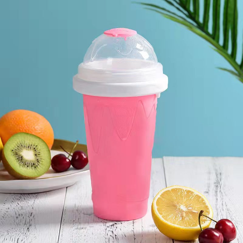 Slushy Maker Cup DIY Smoothie Cup Pinch Cup TIK TOK Frozen Magic Squeeze Cup Cross-border Hot Sale