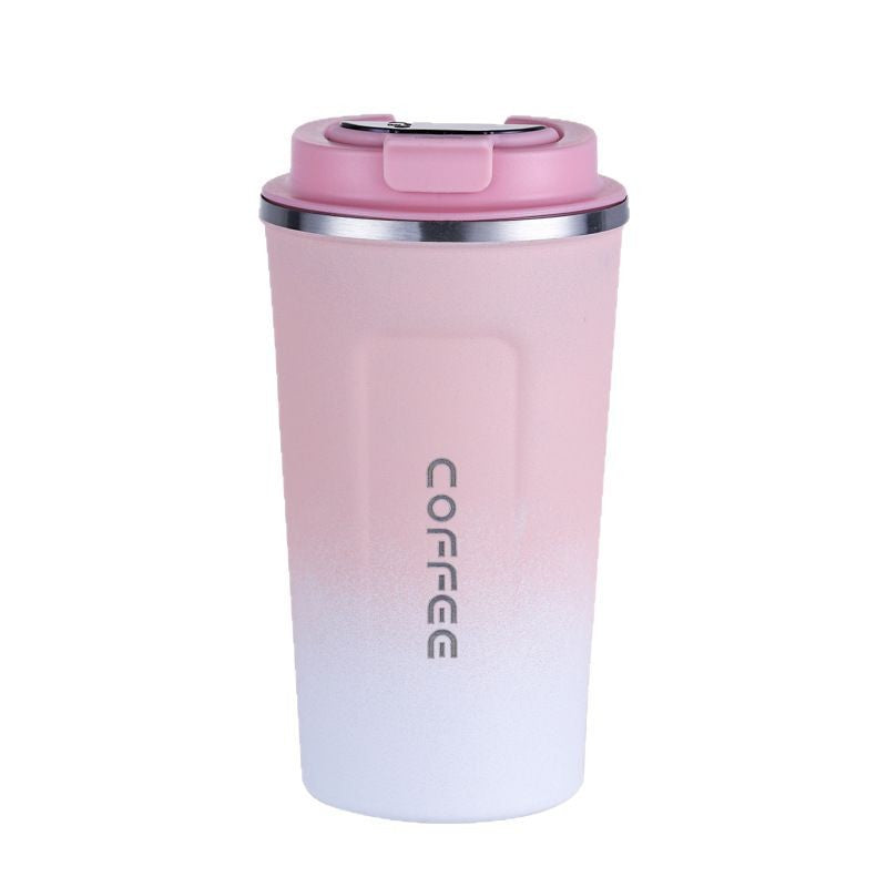 Cross-border gradient color smart second generation concave and convex cup 304 stainless steel thermos cup car cup portable coffee cup