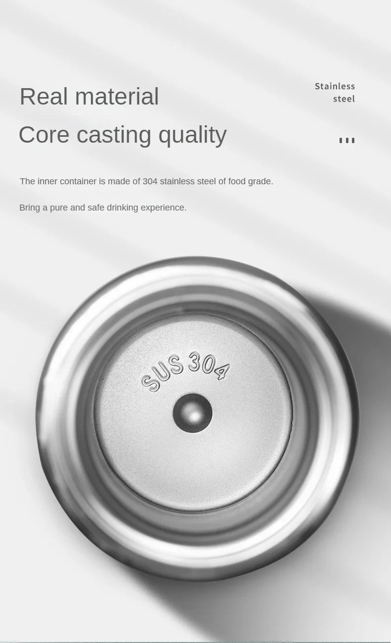 Smart temperature display 304 stainless steel gift custom insulation cup simple portable business tea brewing event gift water cup