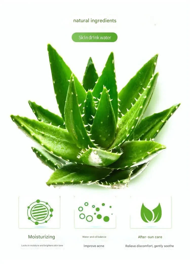 HOLIKA Natural Aloe Vera Gel 250ml South Korea Imported 55ml After-sun Soothing Mask Skin Care