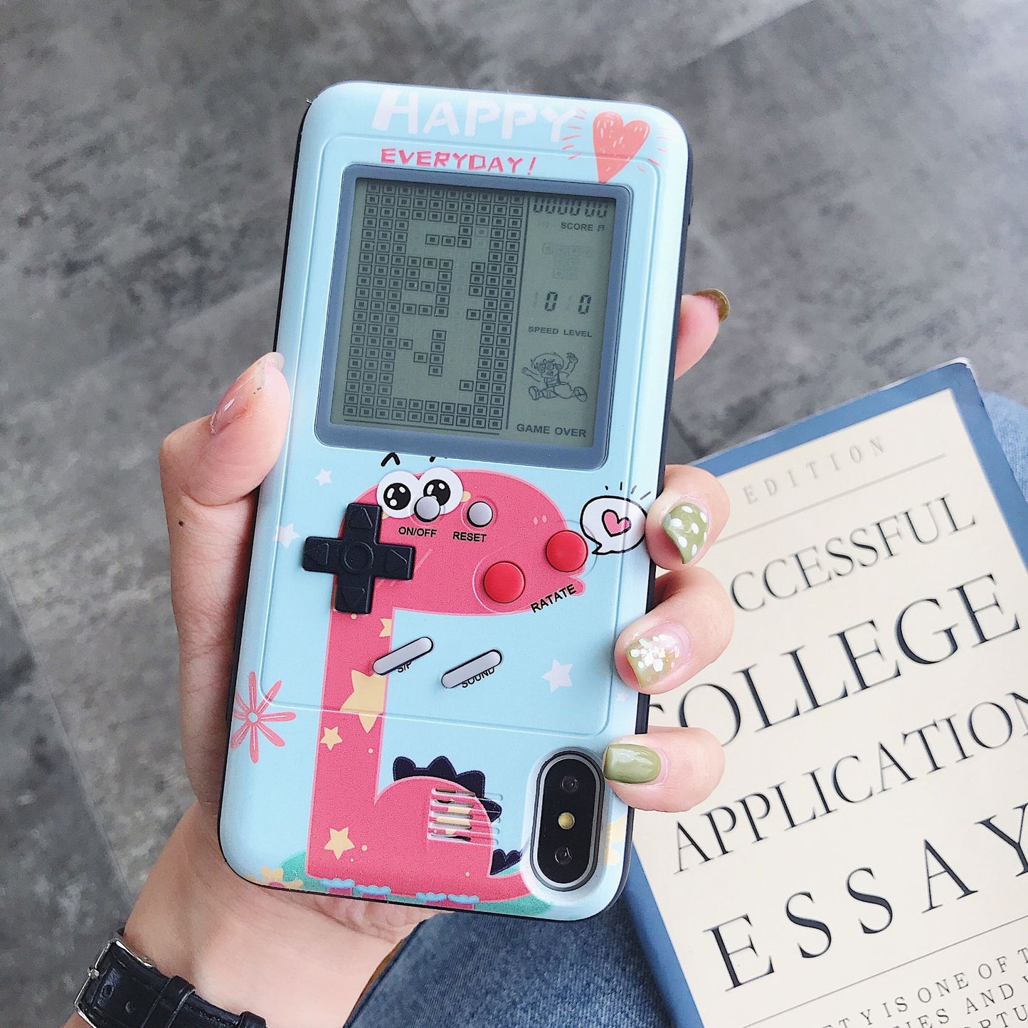 Suitable for iPhone13promax game mobile phone case Tetris Apple 12 nostalgic decompression mobile phone case X