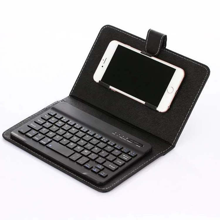 Mobile phone bluetooth keyboard leather case suitable for Android Apple mobile phone protective case external keyboard leather case split leather case