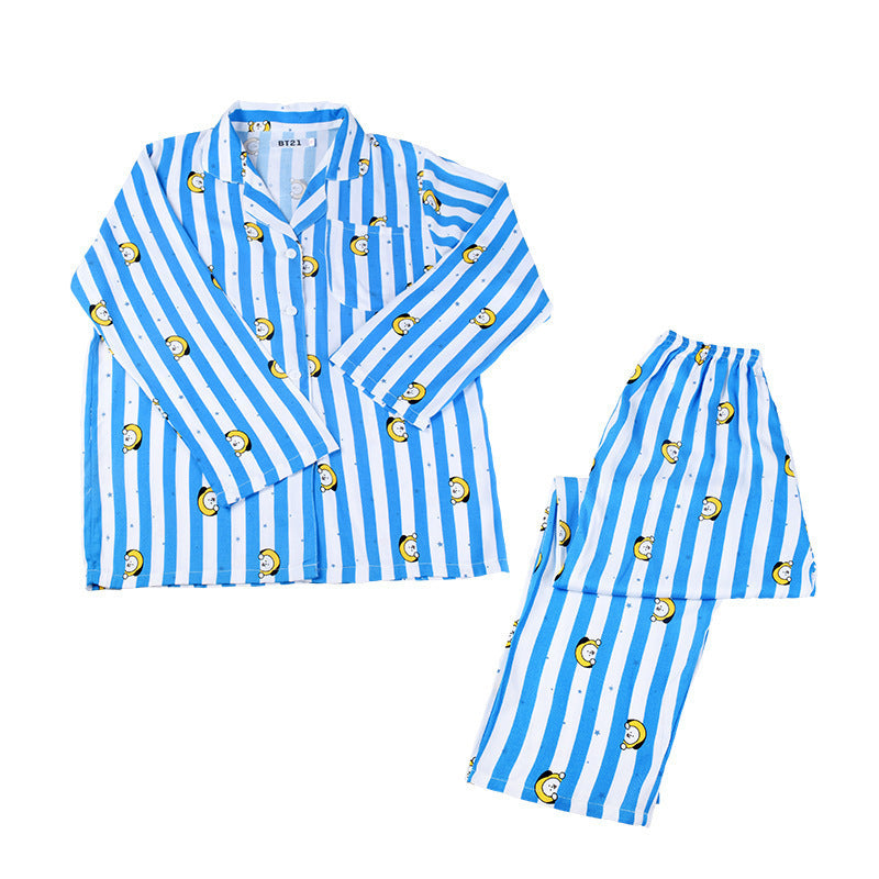 Pajamas Cute Homewear Casual Wear Two-piece Suit Men and Women