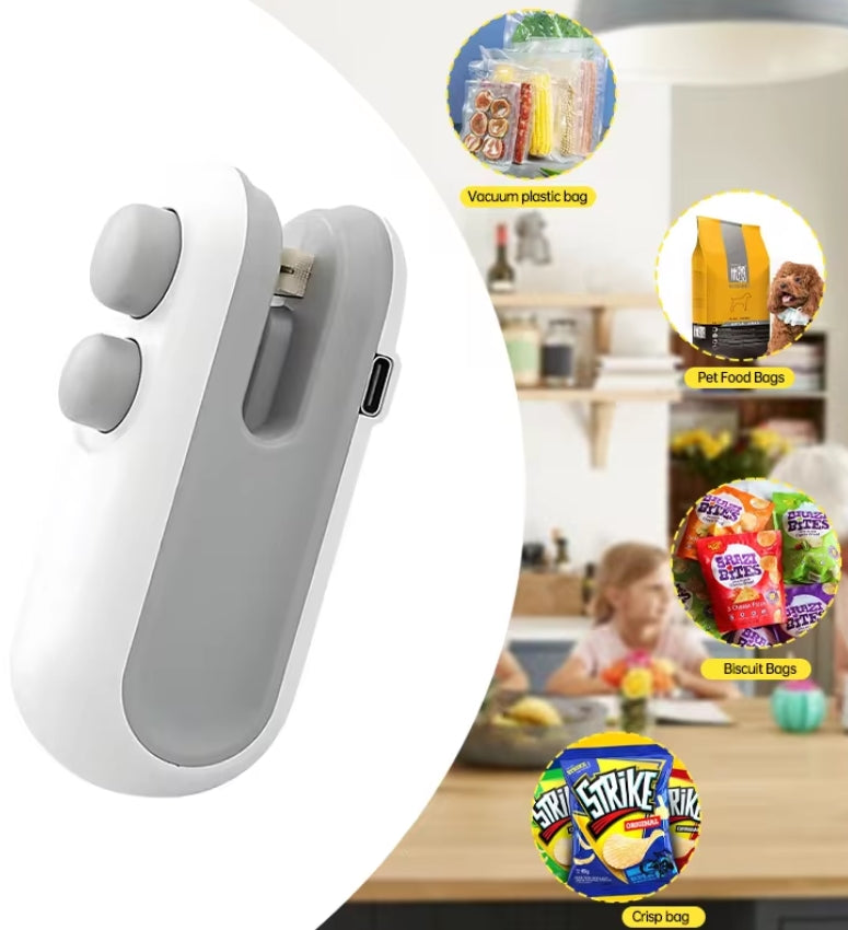 Snack sealing machine small household sealer mini sealing machine hand pressure laminator plastic bag sealing artifact