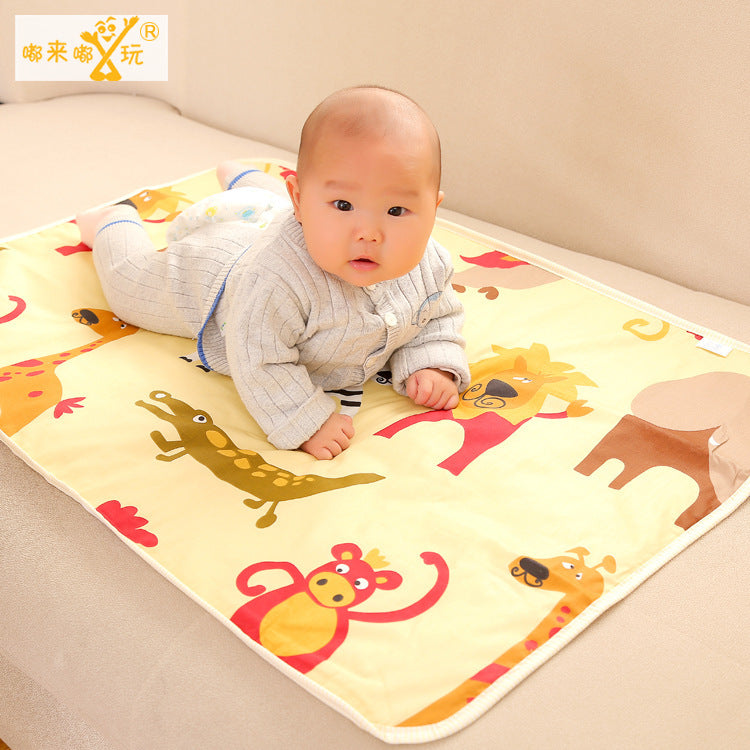 [Amazing Series] Dulaiduwan three-layer cotton baby changing pad baby waterproof changing pad 60*90