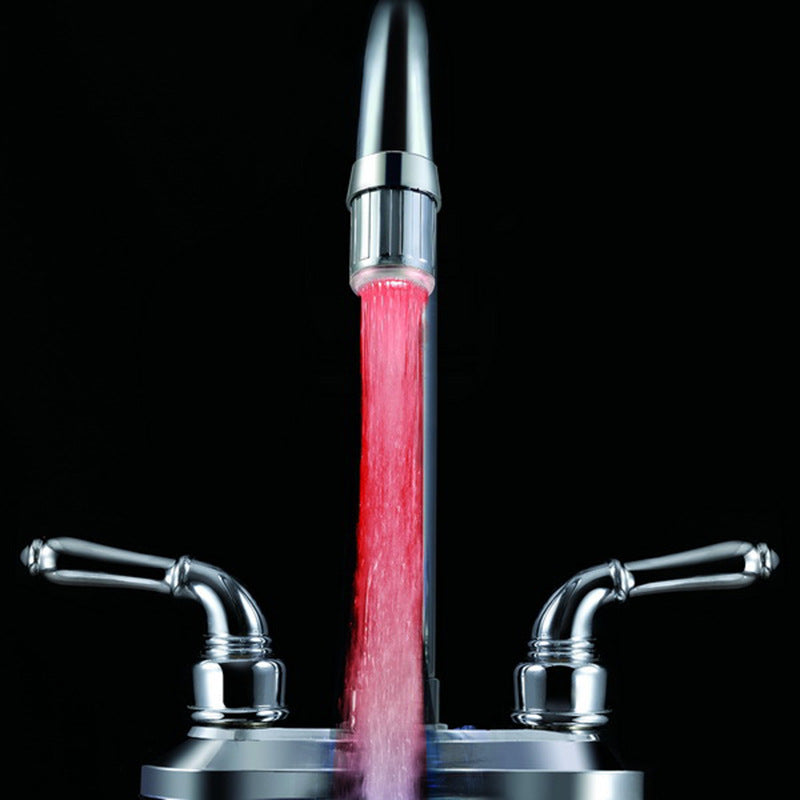 led faucet temperature control/colorful/monochromatic luminous chameleon faucet light led luminous faucet external faucet