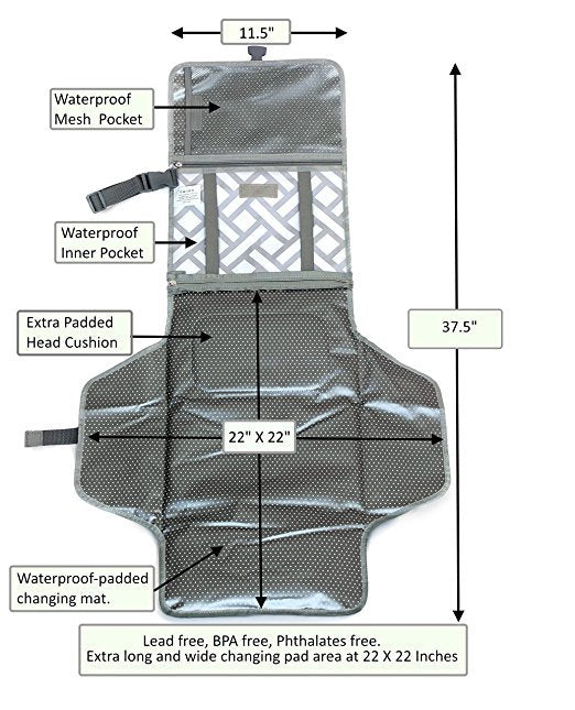 Amazon explosion models baby go out convenient diaper replacement diaper pad waterproof baby diaper pad mommy bag