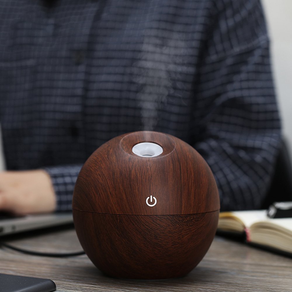 2019 foreign trade wood grain humidifier USB mini home bedroom prepaid baby mute moisturizing air purifier