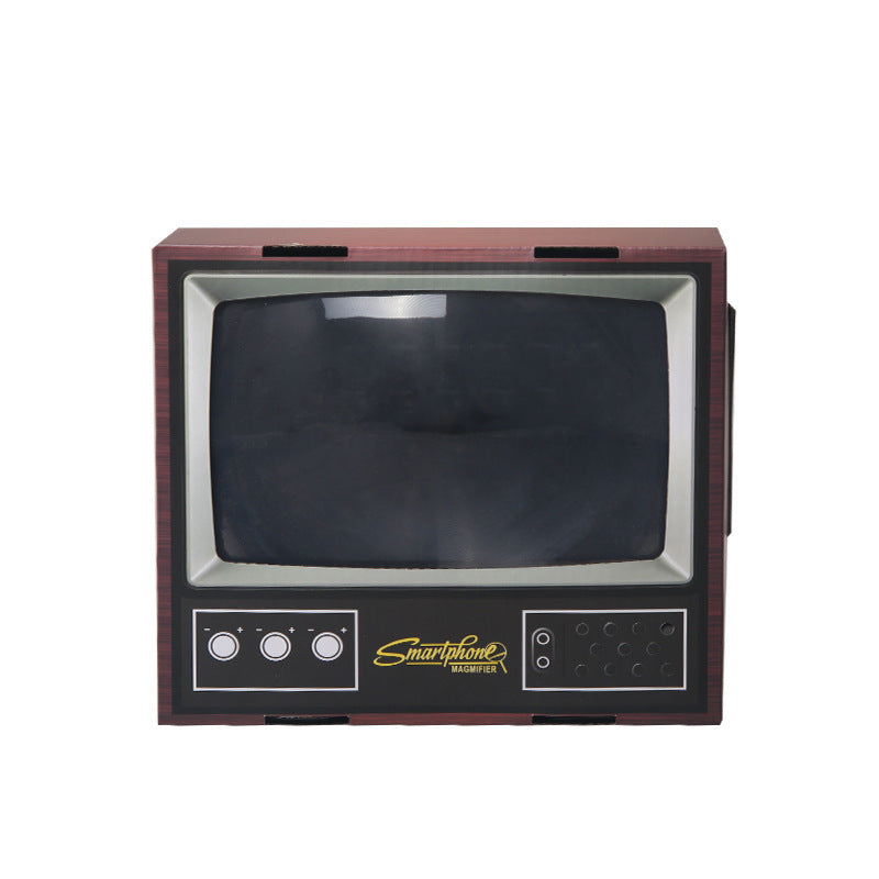 Creative paper retro TV magnifying glass desktop ornaments TV mobile phone magnifying glass screen explosion direct sales