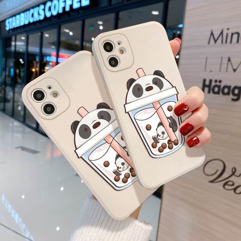Cartoon cute Phone13pro max mobile phone case Apple 12 Pro all-inclusive 11 soft xr/8p suitable for couples
