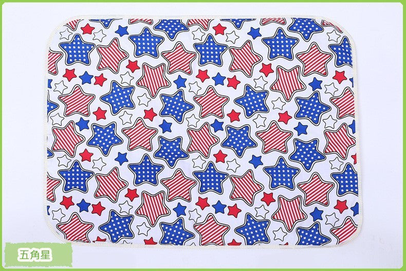 [Amazing Series] Dulaiduwan three-layer cotton baby changing pad baby waterproof changing pad 60*90