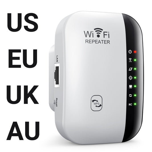 New wifi repeater wireless signal amplifier extended network enhancer British and Australian home router