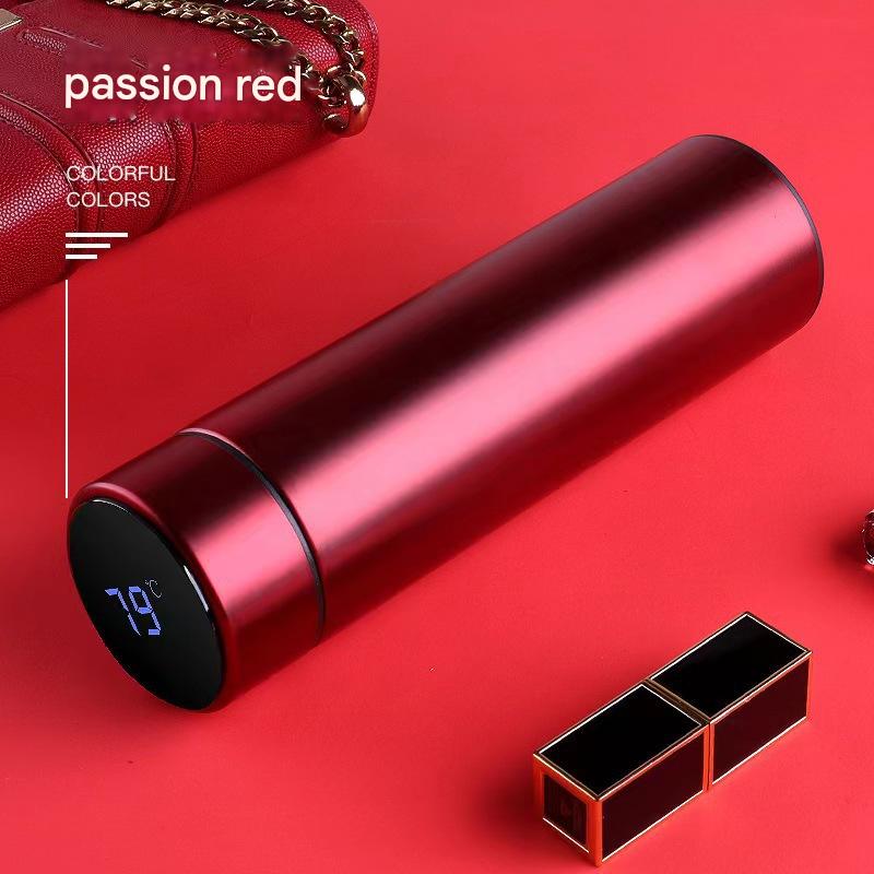 Smart temperature display 304 stainless steel gift custom insulation cup simple portable business tea brewing event gift water cup