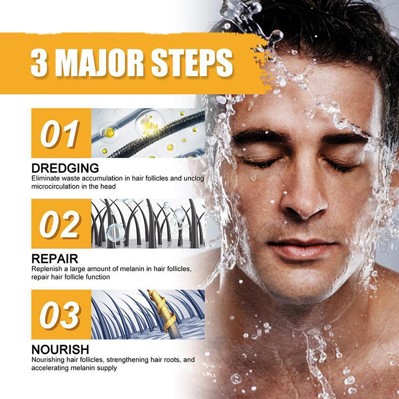 Cross-border new product HOMTOPY Polygonum multiflorum shampoo soap Shouwu shampoo soap handmade soap cleaning nourishing care