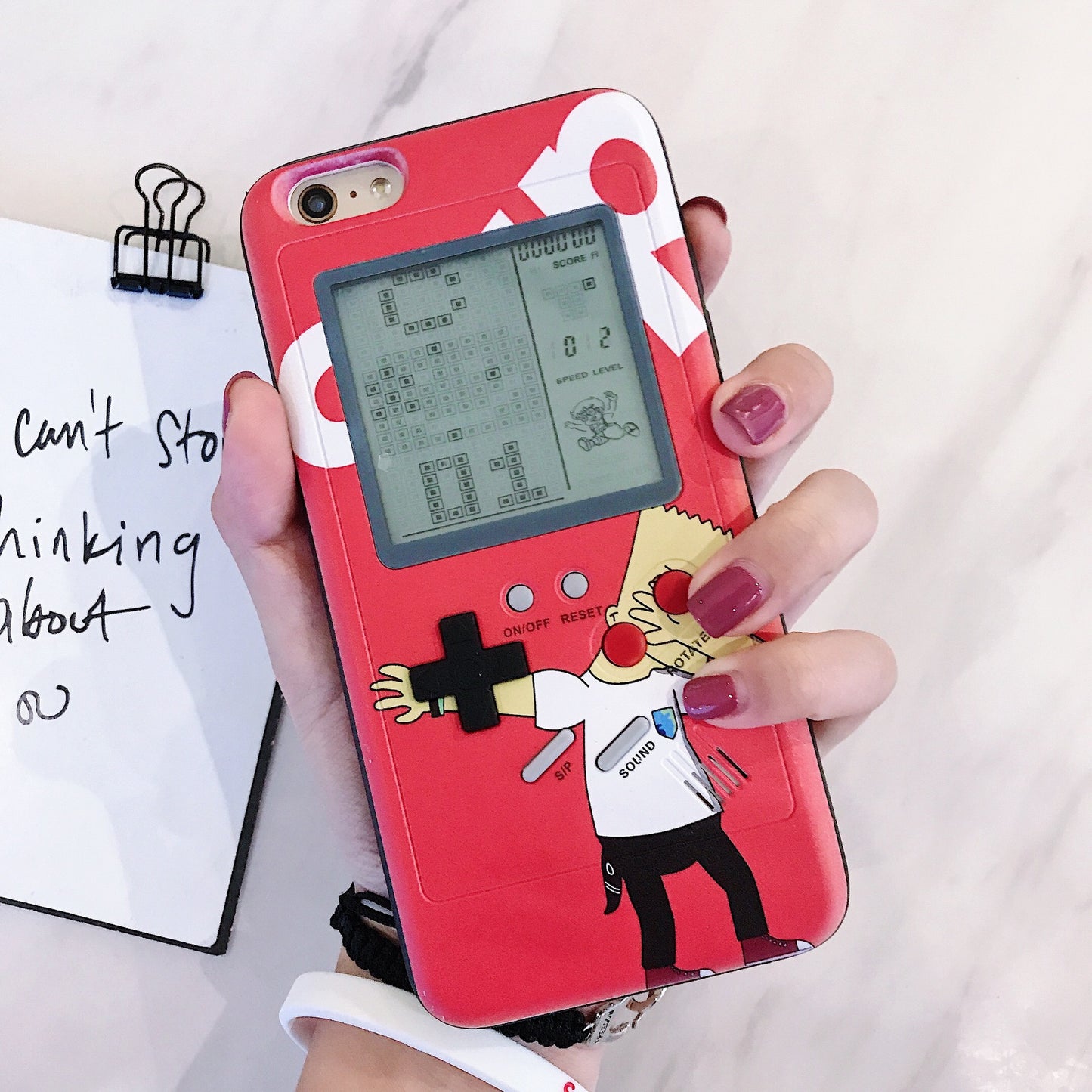 Tetris black and white screen Apple 13/12 suitable for iPhone 14promax game console mobile phone case xs/8p