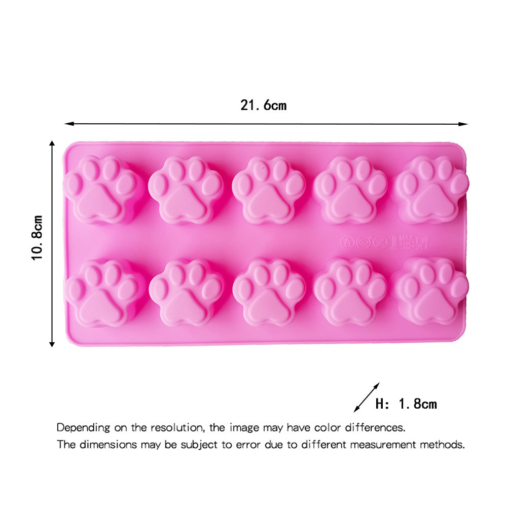 Silicone 10 Cat Claws 174 Chocolate Baking Pastry Biscuit Muffin Cake Mold Dessert Kitchen Tools