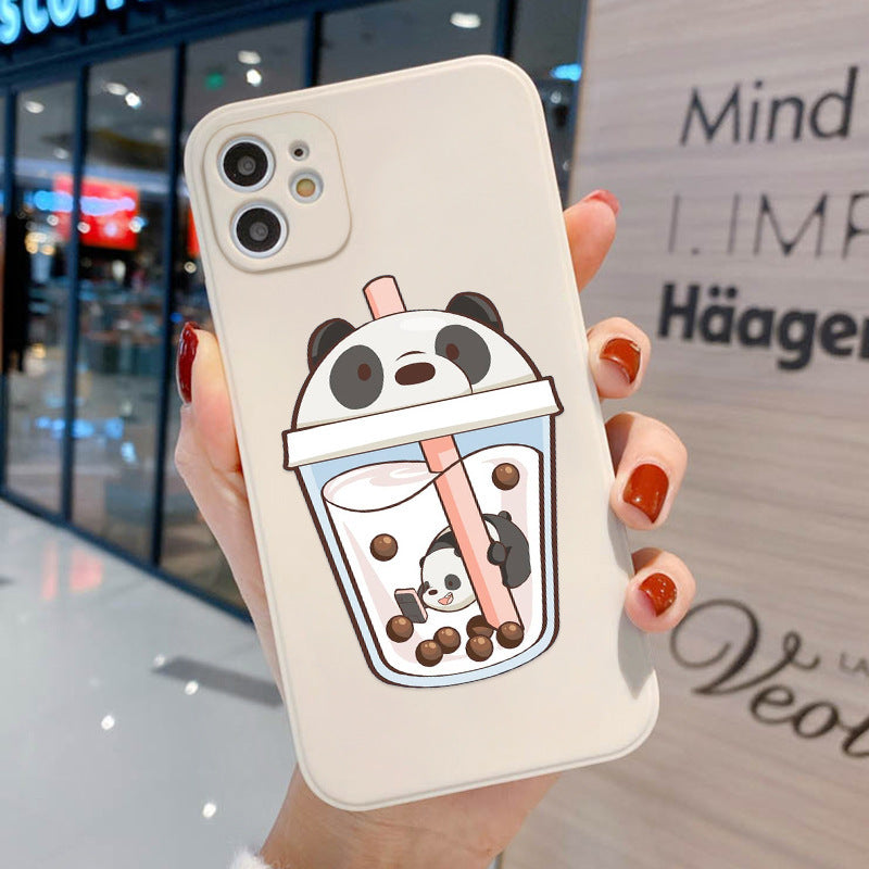 Cartoon cute Phone13pro max mobile phone case Apple 12 Pro all-inclusive 11 soft xr/8p suitable for couples