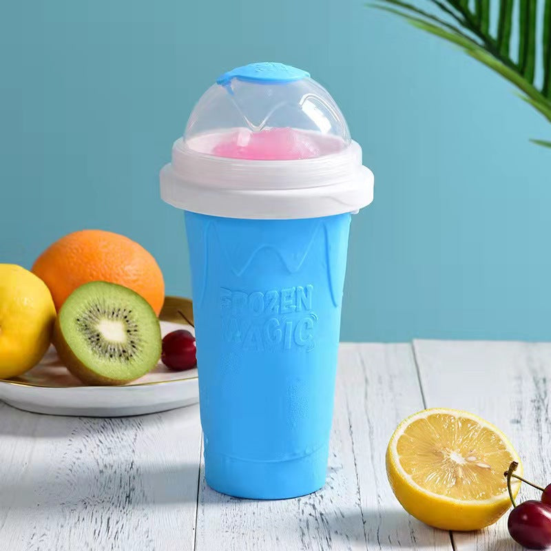 Slushy Maker Cup DIY Smoothie Cup Pinch Cup TIK TOK Frozen Magic Squeeze Cup Cross-border Hot Sale
