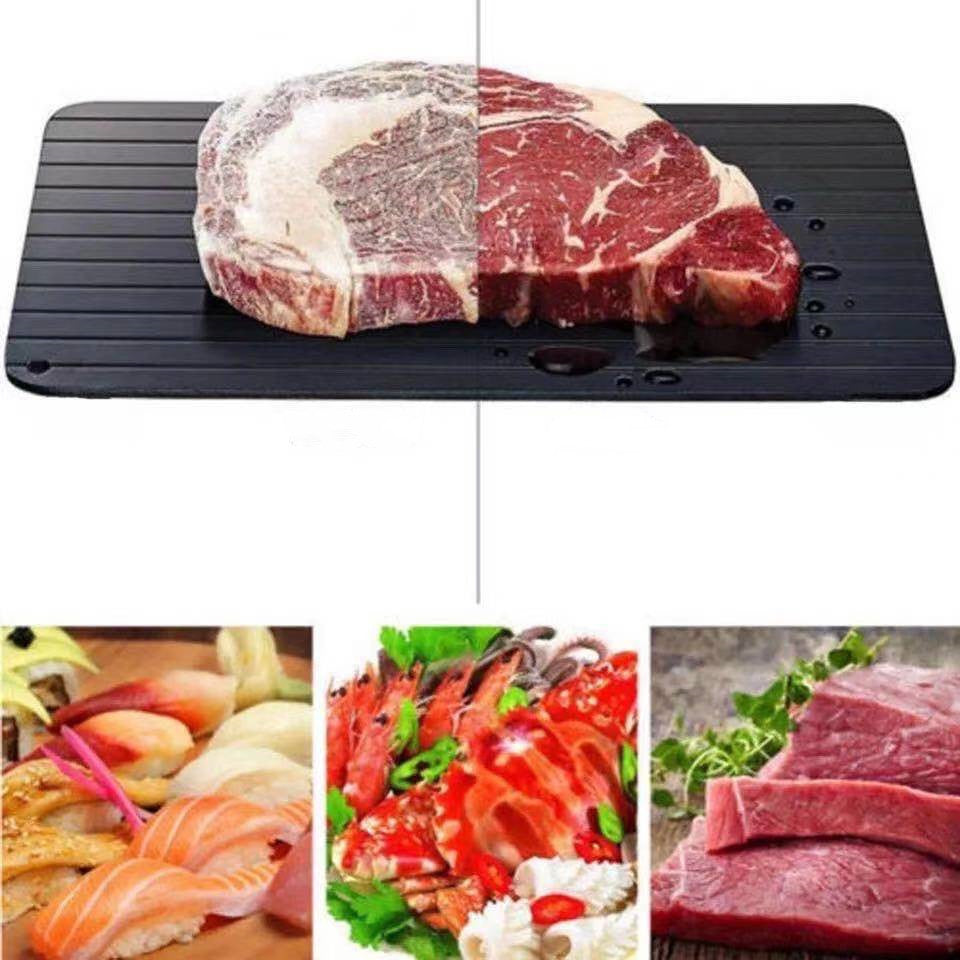 Thawing plate food quick thawing plate household steak seafood thawing plate aluminum cutting chopping board meat kitchen