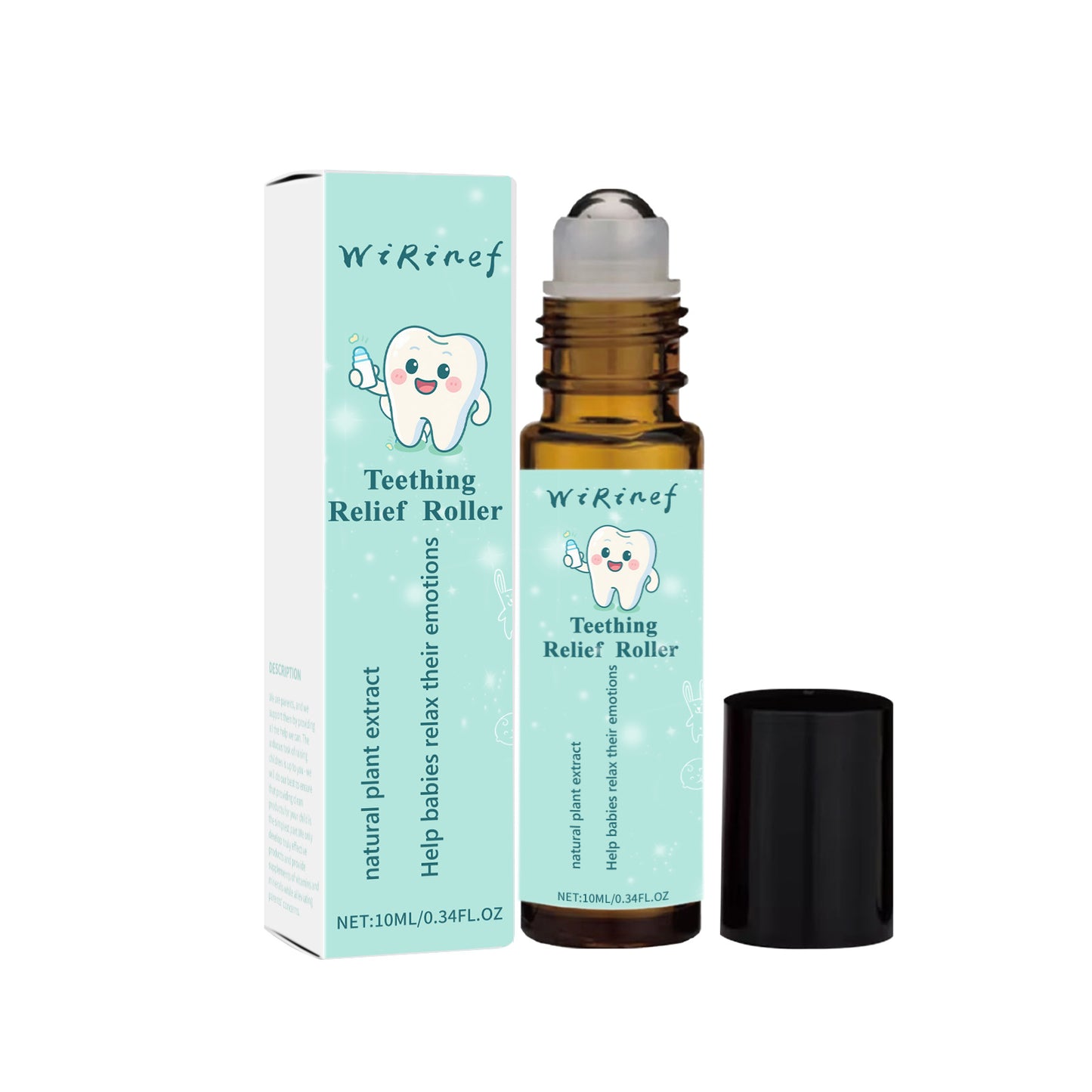 New cross-border soothing baby teething massage roller essential oil moisturizing, soft and refreshing baby teeth oil 10ml
