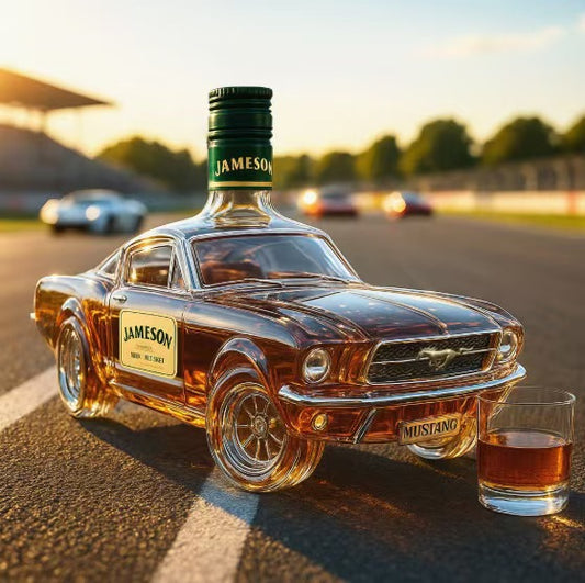 Empty whiskey vodka bottle water car whiskey bottle car red wine special-shaped sealed wine bottle