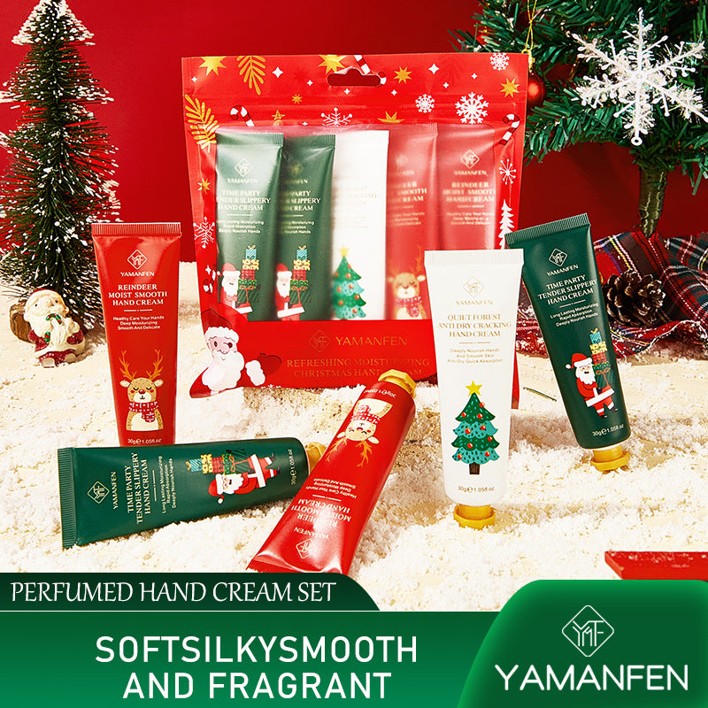 YMF Moisturizing Christmas Hand Cream Set (Cross-border) - Autumn/Winter Nourishing and Hydrating Hand Cream - Wholesale for Foreign Trade - High Moisturizing