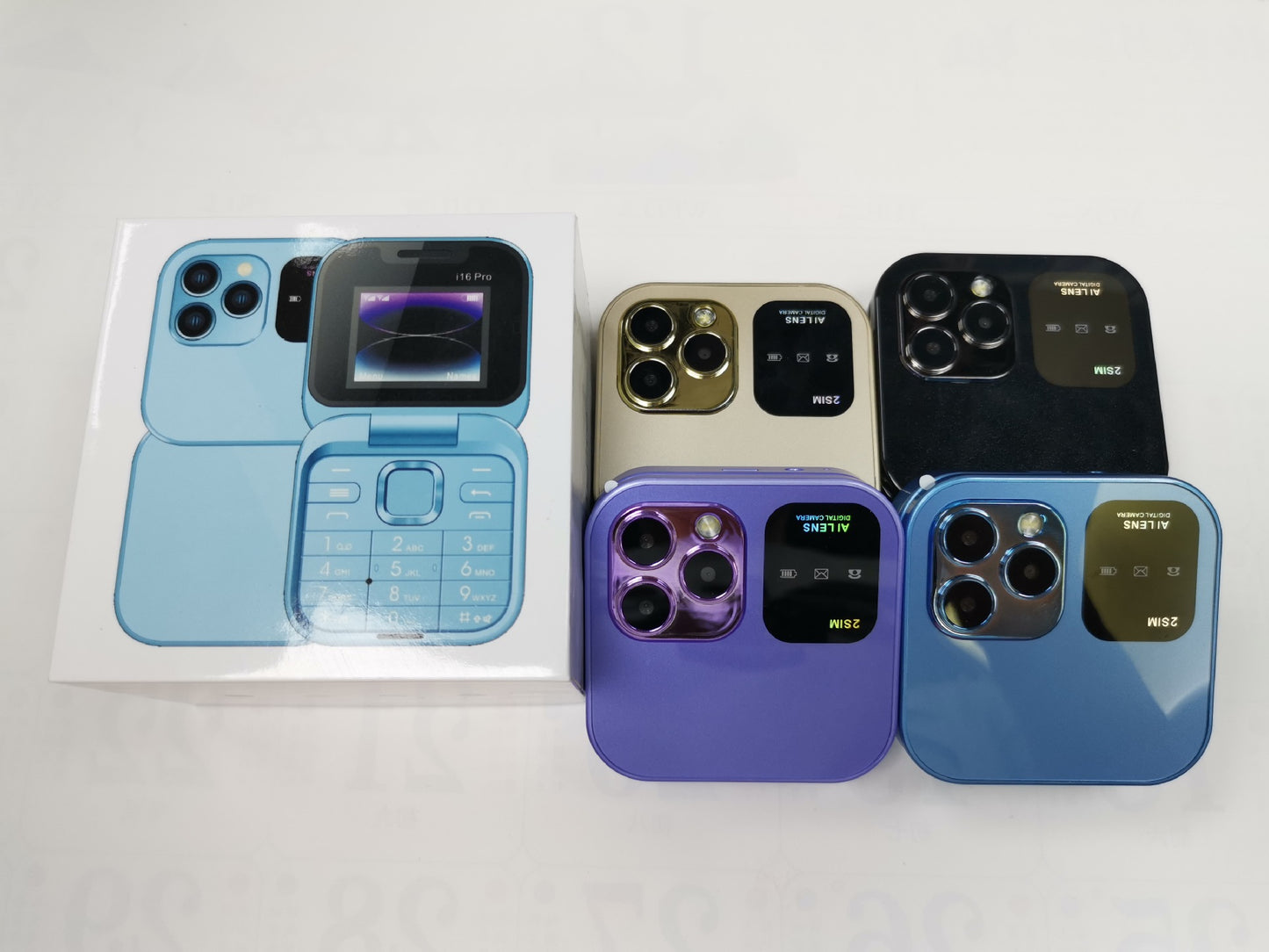 Cross-border i16Pro mobile phone, foreign language folding flip button mobile phone, multi-language